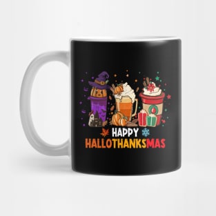 Coffee Costume Halloween Thanksgiving Christmas Happy Hallothanksmas Mug